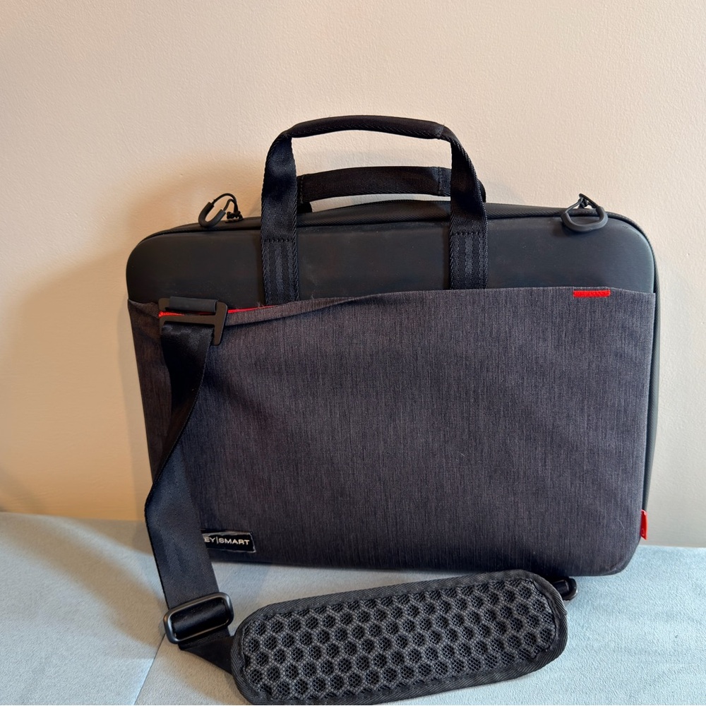 Black and Gray Laptop Bag